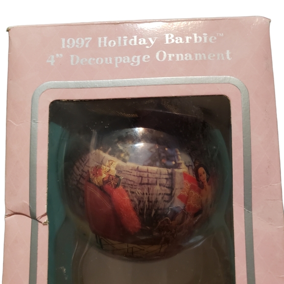 Vintage  1997 Holiday Barbie Ornament Decoupage - Picture 6 of 12